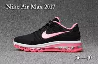 nike air max 2017 multicolor femmes running noir pink